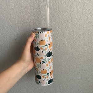 Brand New Fall/ Pumpkin Themed Insulated Tumbler Cup